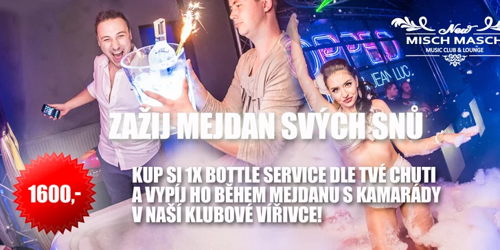 Párty v klubu: hodina vířivky, litr alkoholu podle výběru i nealko pro 5 osob