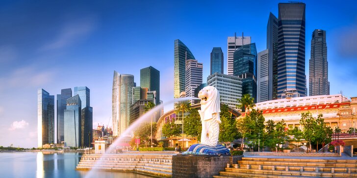 Zažijte Asii v Singapuru: letecký zájezd, 5 nocí v 3* hotelu a služby průvodce