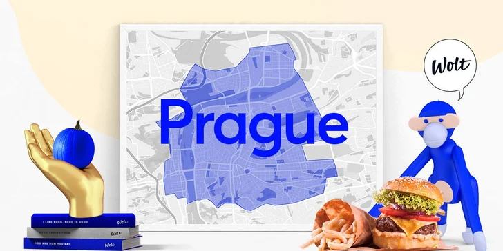 200 Kč na první objednávku jídla přes aplikaci Wolt: více než 50 restaurací