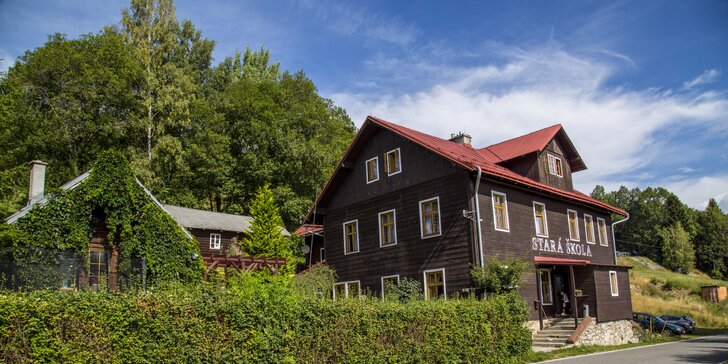 Krkonoše ve stylovém penzionu: pobyt s polopenzí poblíž Vrchlabí i Špindlu