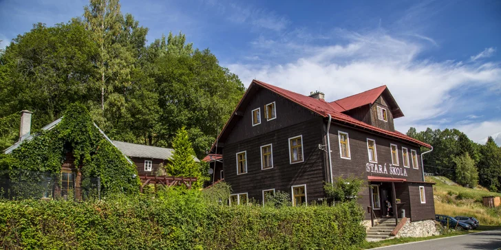 Krkonoše ve stylovém penzionu: pobyt s polopenzí poblíž Vrchlabí i Špindlu