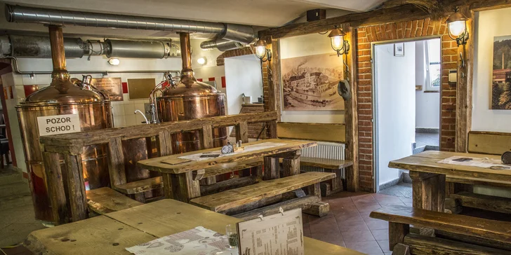 Hostina v pivovaru pro 2: pečené koleno, předkrm a pivo dle výběru