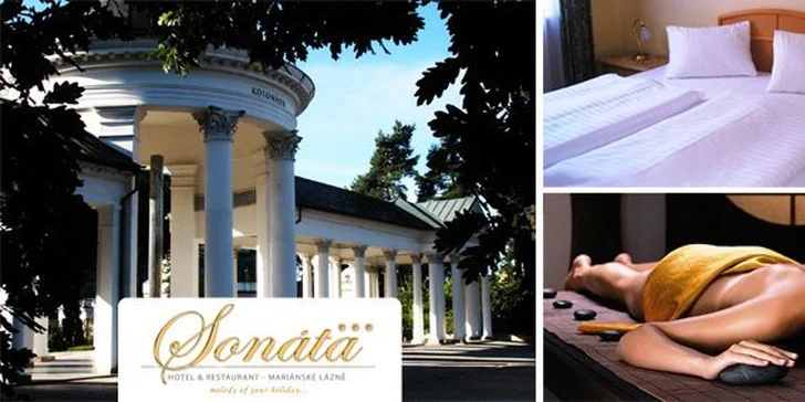 2299 Kč za třídenní relaxační pobyt pro DVA v hotelu Sonáta v Mariánských Lázních. Báječné zotavení těla i ducha s 52% slevou.