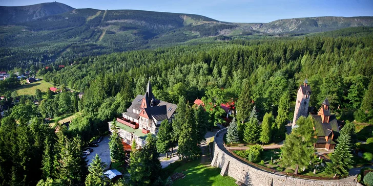 Vysokohorský pobyt v Krkonoších pro 2: polopenze a vstup do wellness & spa