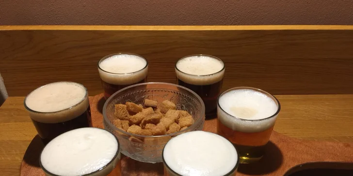 Půllitr piva nebo degustační pivní set: Bernard, Starosta nebo Flying Cloud IPA