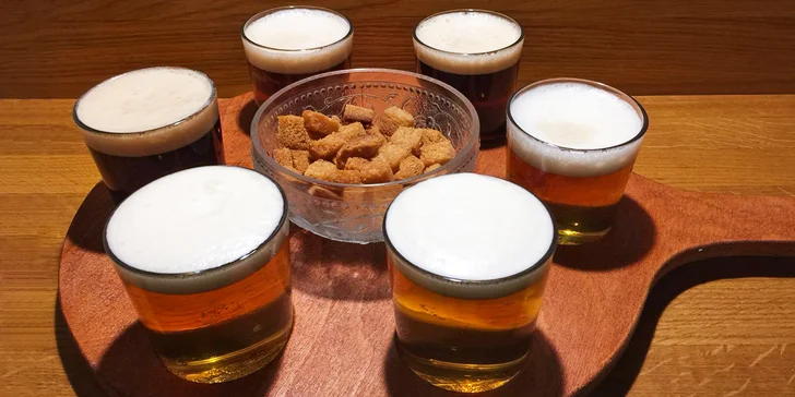 Půllitr piva nebo degustační pivní set: Bernard, Starosta nebo Flying Cloud IPA