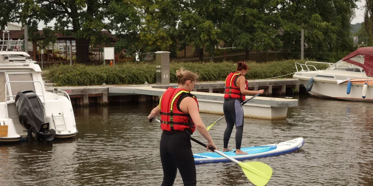 2 hodiny paddleboardingu se zaškolením či instruktorem pro 1–4 osoby