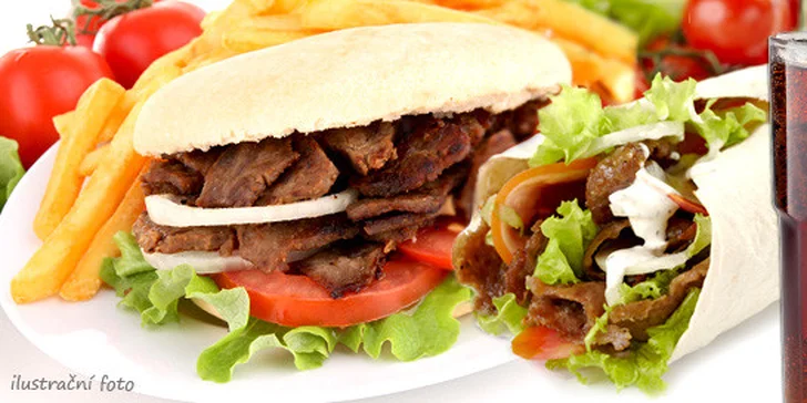 Dokonalý kebab nebo tortilla s hranolkami i pitím