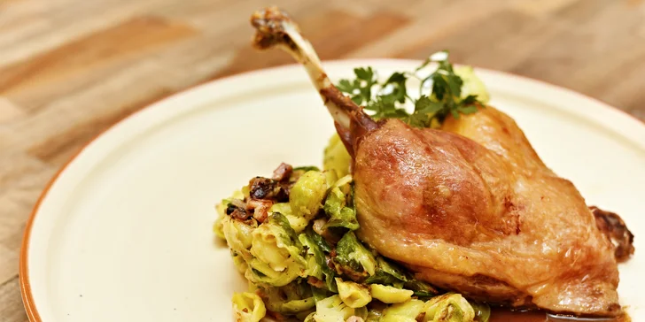 Degustační menu na Vinohradech: šunka, kachna a trhanec, možno i s vínem