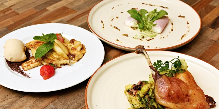 Degustační menu na Vinohradech: šunka, kachna a trhanec, možno i s vínem