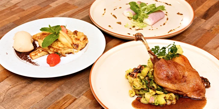 Degustační menu na Vinohradech: šunka, kachna a trhanec, možno i s vínem