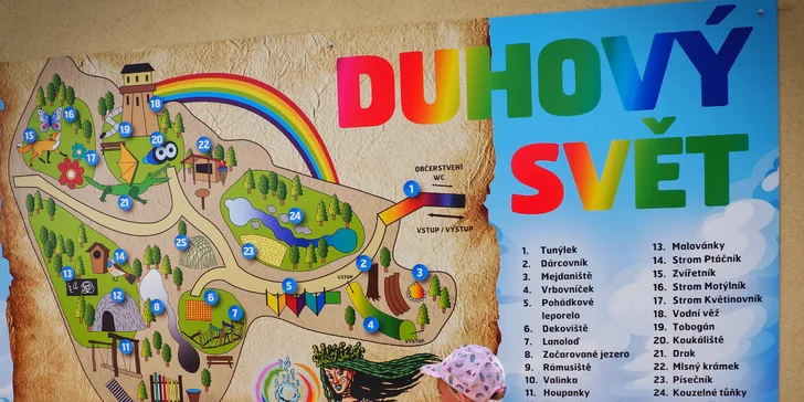 Vstupy do zábavního parku Permonium® nebo Duhového světa