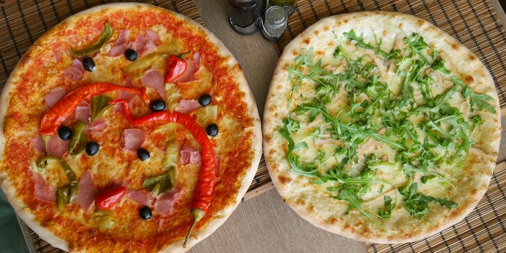 Vyberte si podle chuti: 2× pizza o průměru 32 cm z nabídky 24 druhů