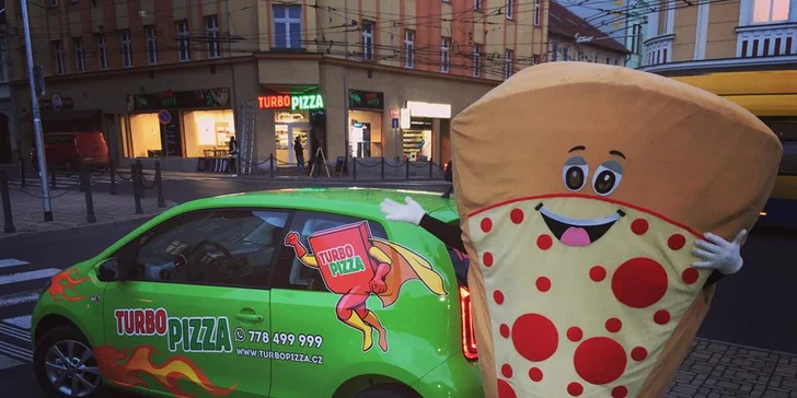 2 důvody ke spokojenosti: 2 velké křupavé pizzy z nabídky dvou kategorií