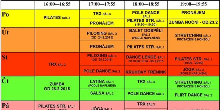 Zpět do formy: permanentka na 10 vstupů do fitness studia Happy Day