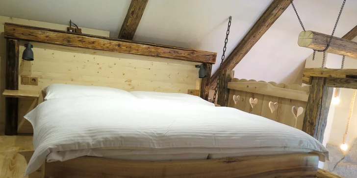Pobyt v krásných apartmánech nebo chatě ve Vysokých Tatrách pro dva i rodinu