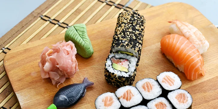 Pochutnejte si na sushi doma nebo v práci: 6 setů s sebou, losos i avokádo