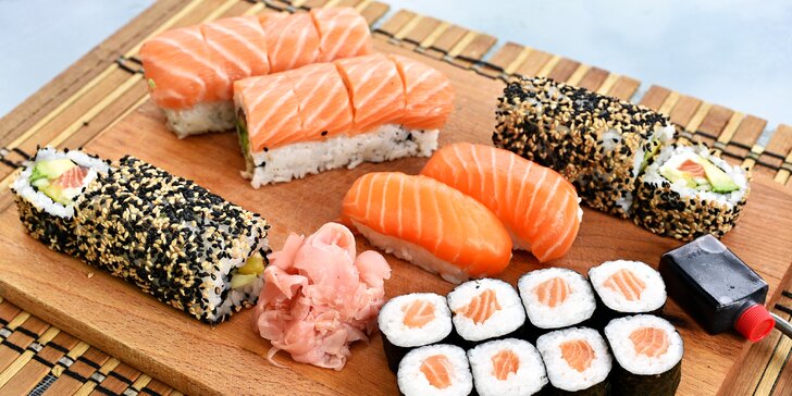 Pochutnejte si na sushi doma nebo v práci: 6 setů s sebou, losos i avokádo
