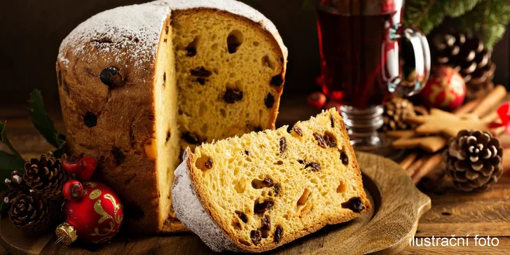 1 balení italské vánoční bábovky Panettone