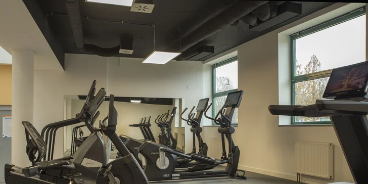 Svoji kondici můžete zlepšovat také ve fitness centru, které je vám k dispozici neomezeně.