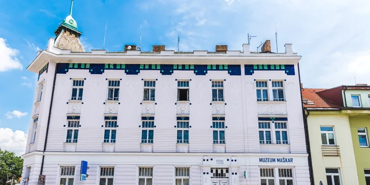 Budova, kde se nachází  infocentrum a Muzeum milevských maškar