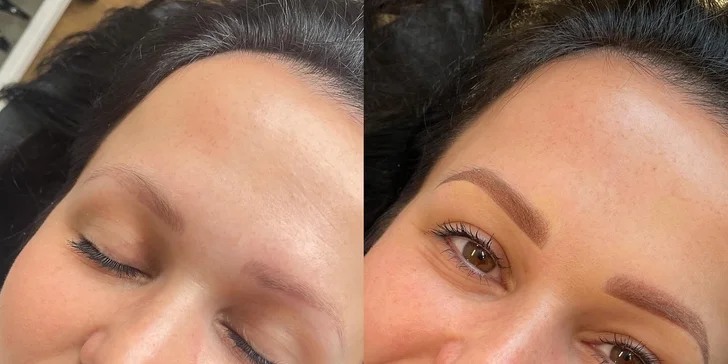 Permanentný make-up obočia: Ukážka práce