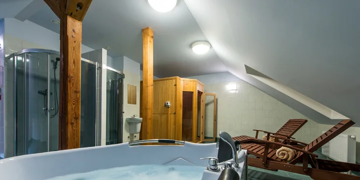 Výlety i odpočinek ve Velké Lomnici: dovolená s wellness a stravou pro 2-6 osob