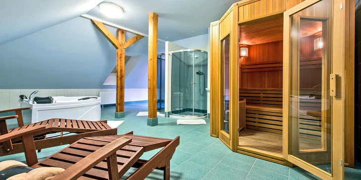 Výlety i odpočinek ve Velké Lomnici: dovolená s wellness a stravou pro 2-6 osob