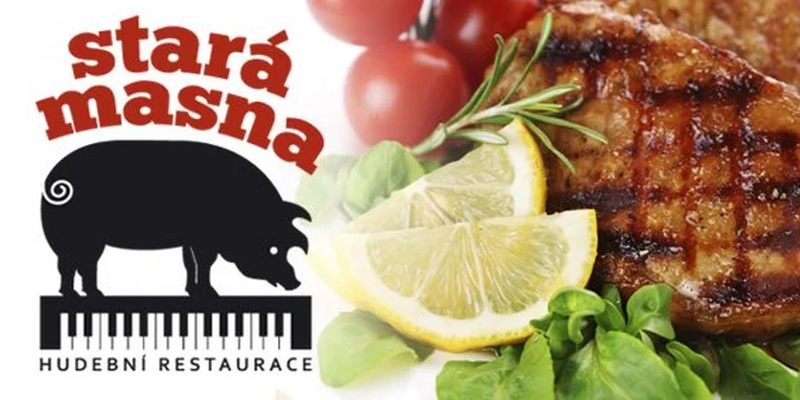 149 Kč za DVA steaky Mojito na mátě, třtinovém cukru, limetce a jamajském rumu. Masíčko na kubánský způsob se slevou 50 %