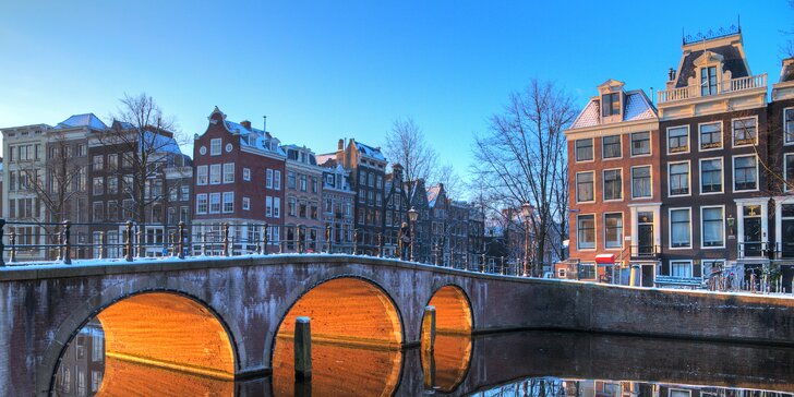 Prožijte adventní víkend v Amsterdamu včetně prohlídky města s průvodcem