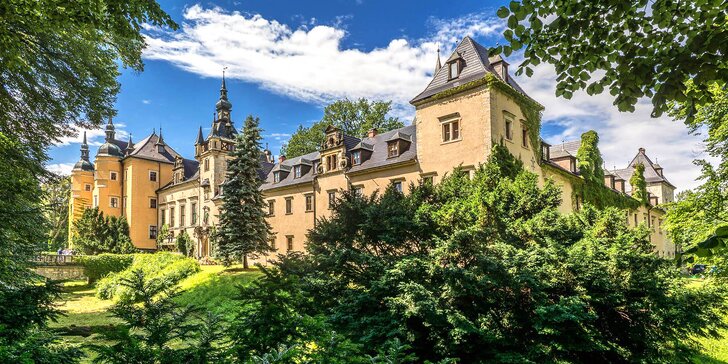 Pobyt pro královský pár: 2–3 noci na zámku v Polsku s wellness a polopenzí