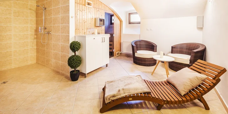 Penzion vám na 60 min. zaručí privátní vstup do wellness.