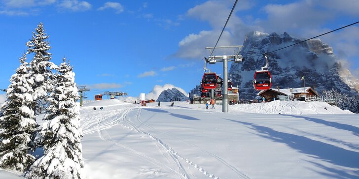 Na lyže do italské Civetty: autobusová doprava, 2 noci s polopenzí a skipas na 3 dny