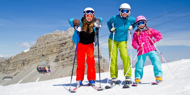 Lyžování ve středisku Monte Bondone: doprava, polopenze a skipas na 3 dny