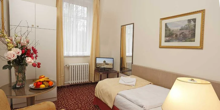 Pobyt se snídaní v centru Karlových Varů kousek od lázeňské zóny