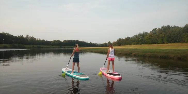 2 hodiny paddleboardingu se zaškolením či instruktorem pro 1–4 osoby