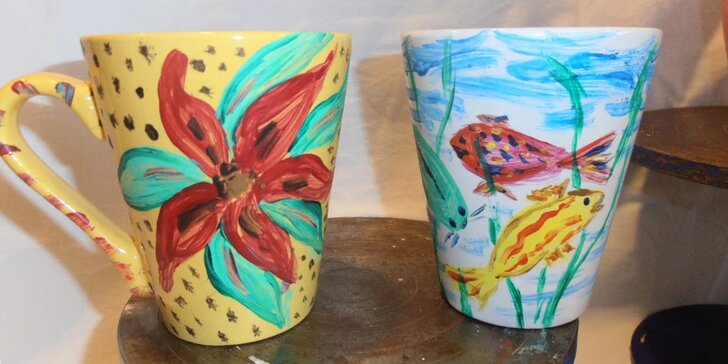 Workshop malování na keramické hrnky: odneste si originální umělecké dílo