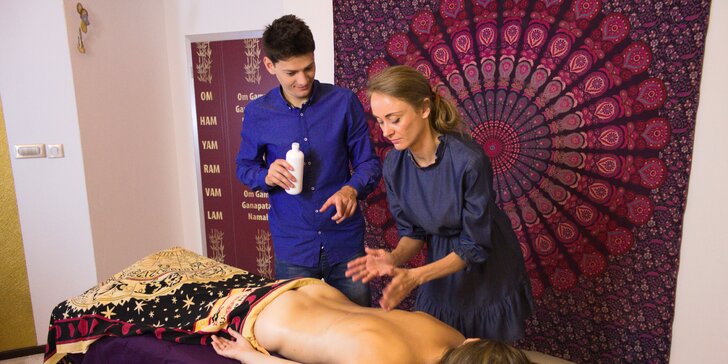 Hodinová individuální výuka masáží: teorie i praktický nácvik