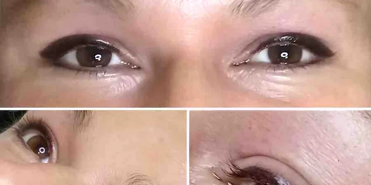 Permanentní make-up obočí pudrovou metodou nebo očních linek dle výběru