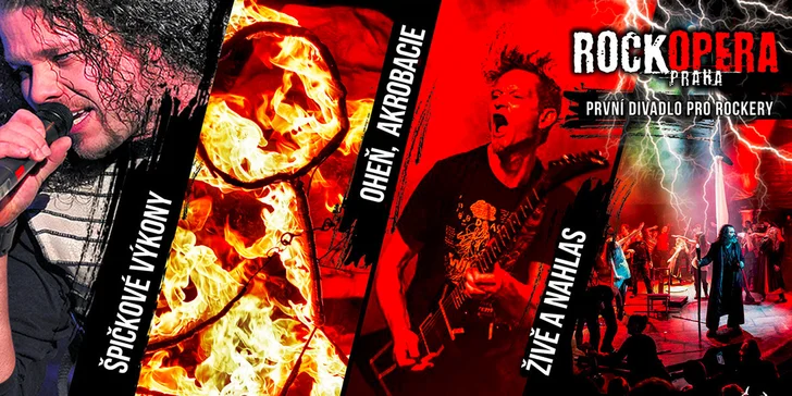 Vstupenky na hudební představení v RockOpeře, prvním divadle pro rockery