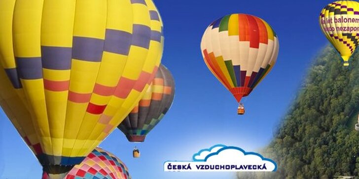 2999 Kč za nezapomenutelný let balonem nad českou krajinou v hodnotě 5000 Kč. Odpoutání od starostí, život s nadhledem, úchvatný zážitek i krásný dárek.