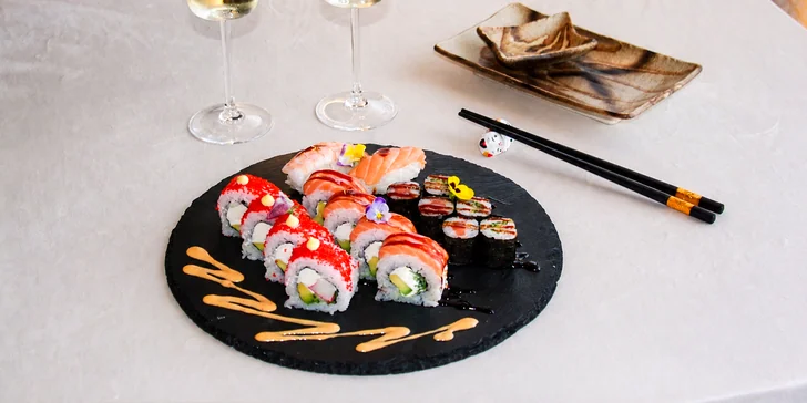Bohaté sushi sety + prosecco: 16 alebo 26 kúskov