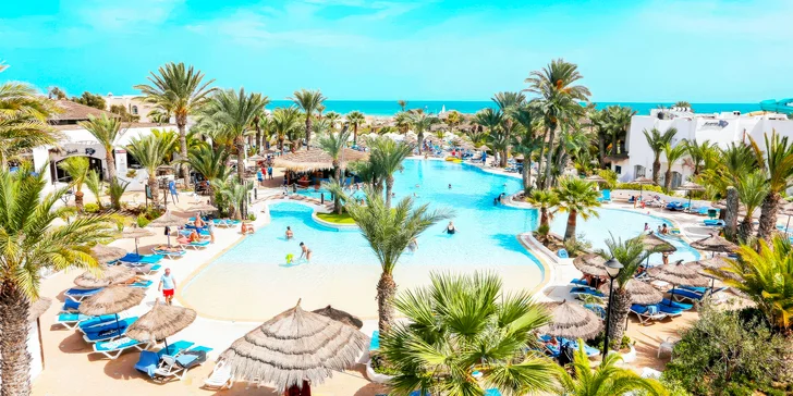 Dovolená na ostrově Djerba: pobyt ve 4* hotelu Fiesta Beach Djerba u pláže vč. all inclusive a letenek