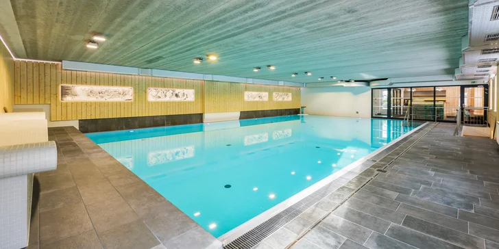 Počas celého pobytu môžete využívať bazén a wellness centrum. Len si vstup rezervujte aspoň 2 hodiny vopred.