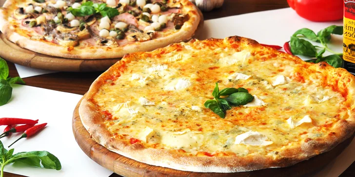 Vyberte si pizzu podle chuti: průměr 32 cm, výběr z celého pizza menu