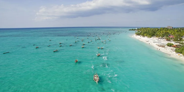 4* exotický resort na Zanzibaru: 6–12 nocí přímo na pláži, all inclusive, fitness