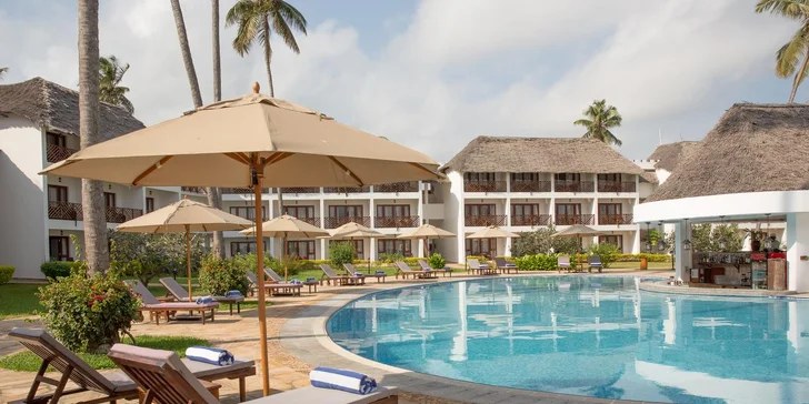 4* exotický resort na Zanzibaru: 6–12 nocí přímo na pláži, all inclusive, fitness