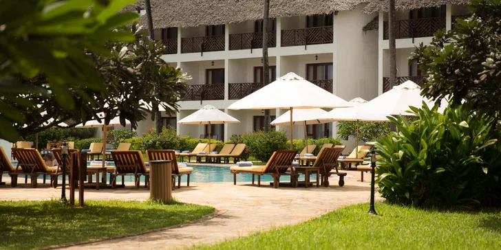 4* exotický resort na Zanzibaru: 6–12 nocí přímo na pláži, all inclusive, fitness