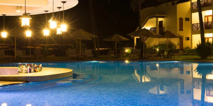 4* exotický resort na Zanzibaru: 6–12 nocí přímo na pláži, all inclusive, fitness