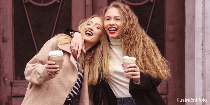 Dvě kávy podle výběru: cappuccino nebo latté s příchutí